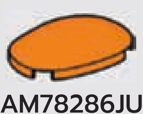 Brick 2 x 1 x 3 round dome in Orange, Smoky