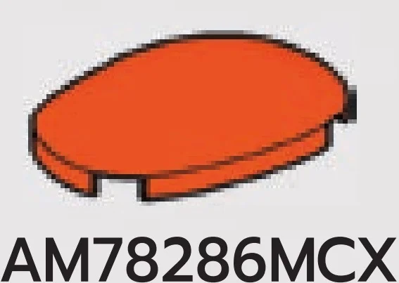 Brick 2 x 1 x 3 round dome