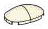 Brick 2 x 1 x 3 round dome in White, Bleached Bone
