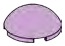 Brick 3 x 1 x 3 round dome in Purple, Lavender