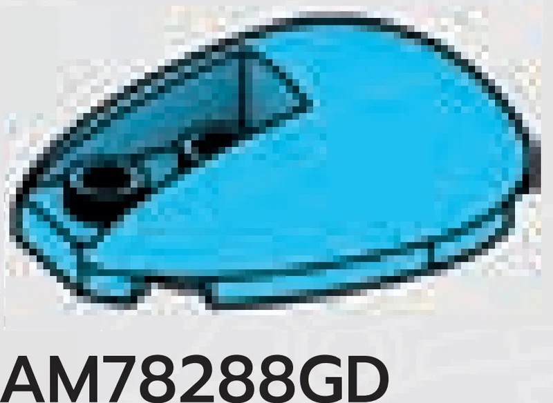 Brick 3 x 4 ellipsoid dome with 1 x 2 cutout in Blue, Rich Sky