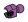 Connector: ball joint small with ball joint socket in Magenta, Rich