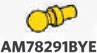 Connector: ball socket joint on small pin in Yellow, Lemon