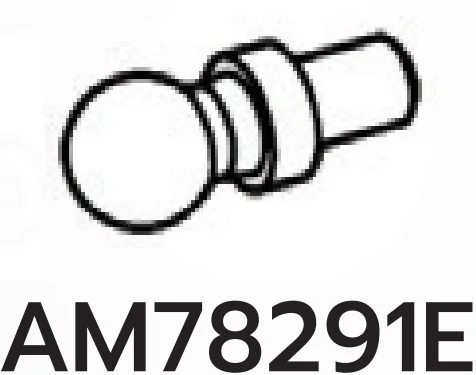 Connector: ball socket joint on small pin in White