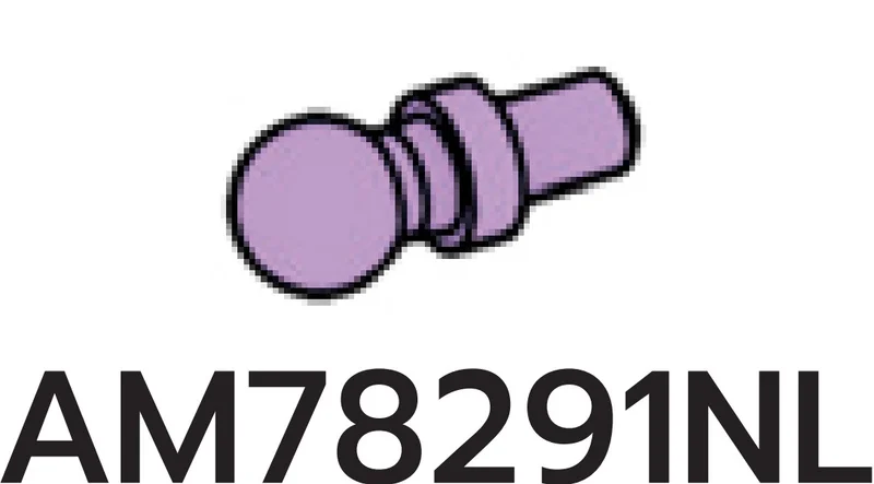 Connector: ball socket joint on small pin in Purple, Lavender