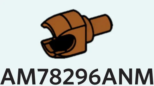 Connector: ball socket medium on small pin