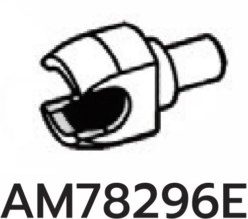 Connector: ball socket medium on small pin in White