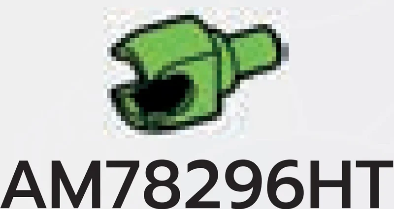 Connector: ball socket medium on small pin in Green, Soft Grass