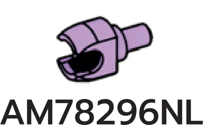 Connector: ball socket medium on small pin in Purple, Lavender