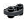 Plate 1 x 2 half-round Connector: male:male in Gray, Dark Charcoal