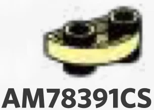 Plate 1 x 2 half-round Connector: male:male in Yellow, Pastel