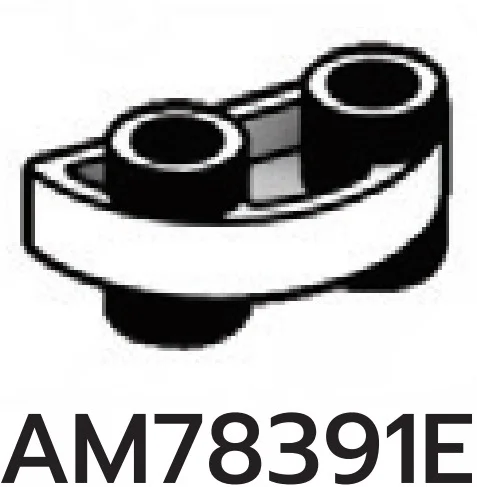 Plate 1 x 2 half-round Connector: male:male in White