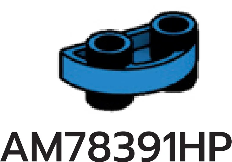 Plate 1 x 2 half-round Connector: male:male in Blue, Spanish