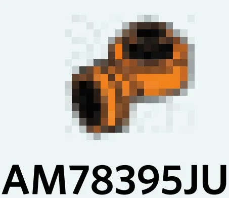 Plate 1 x 1 round with hollow stud and tube on side in Orange, Smoky