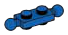 Plate 1 x 2 studs on top & bottom, medium ball joints on ends in Blue