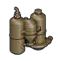Weapon, Firearm: M2-2 flamethrower, fuel tank in Metal, Gunmetal (Metallic)