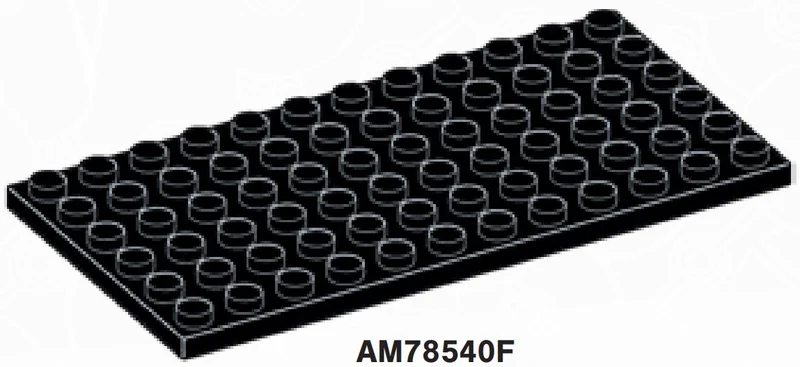 Plate 6 x 12 in Black