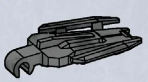 Halo, Pod Air Brake Blade in Gray, Dark (Metallic)