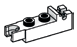 Weapon, Missile: launcher 1 x 1 x 3, friction launcher in White