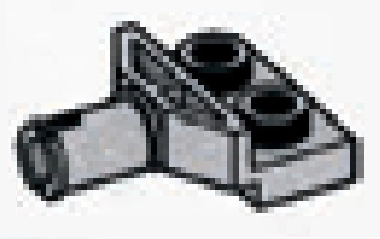 Vehicle Plate Modified 1 x 2 with axle