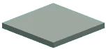 Tile 4 x 4 with 9 studs on underside in Gray, Dark (Metallic)