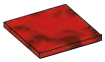 Tile 4 x 4 with 9 studs on underside in Red (Camo)