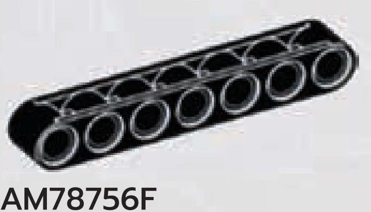 Connector: Liftarm Thick 1 x 7 in Black