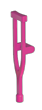 Figure, accessory, crutch in Pink, Barbie