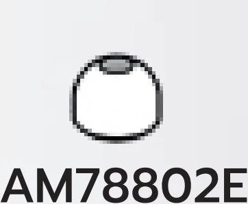 Brick 1 x 1 dome with with hole in White