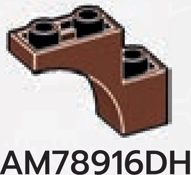 Arch 1 x 2 x 3 half arch in Brown