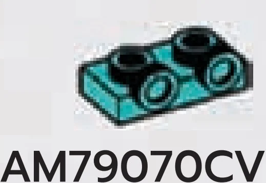 Bracket Plate 1 x 2 with two studs on side, ascending