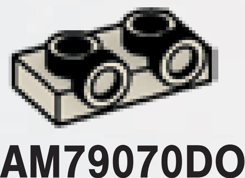 Bracket Plate 1 x 2 with two studs on side, ascending in Gray