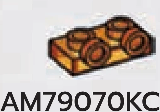 Bracket Plate 1 x 2 with two studs on side, ascending in Orange (Translucent)