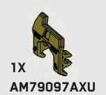 Weapon, Firearm: blast deflector, medium, horizontal clip in Black
