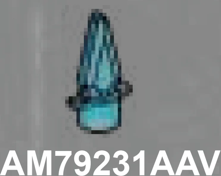 Weapon, Melee: spear head in Blue, Medium (Translucent)