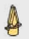 Weapon, Melee: spear head in Gold, Burnt (Metallic)