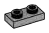 Plate 1 x 2 with hollow studs in Gray, Light Camo (Metallic)