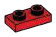 Plate 1 x 2 with hollow studs in Red, Flame