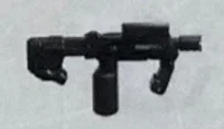 Weapon, Firearm: SMG with mounting point for suppressor in Black