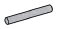 Bar 3 studs long, slightly rounded ends in Gray, Steel