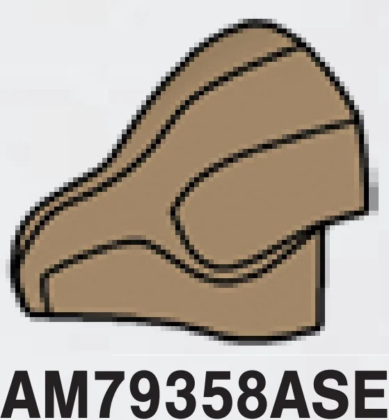 Brick 2 x 2 rock in Brown, Teak