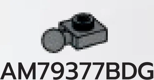 Plate 1 x 1 with small ball joint in Gray, Dark (Flake)
