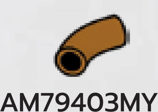 Connector: pipe, small 3 studs long, curved in Brown, Milk Chocolate