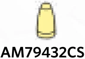 Cone 1 x 1.33 x 1 with parabolic slope and rounded top in Yellow, Pastel
