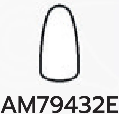 Cone 1 x 1.33 x 1 with parabolic slope and rounded top in White