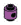 Brick 1 x 1 round, male:male connector with hole in side in Magenta, Rich
