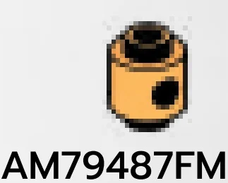 Brick 1 x 1 round, male:male connector with hole in side in Orange, Florida