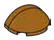 Brick 2 x 1 x 3 round half-dome in Brown, Caramel
