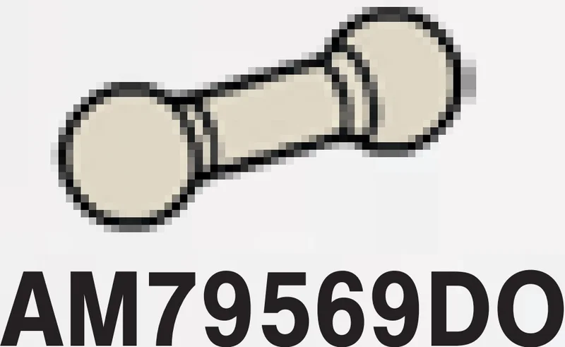 Connector: ball joints connected by small bar in Gray