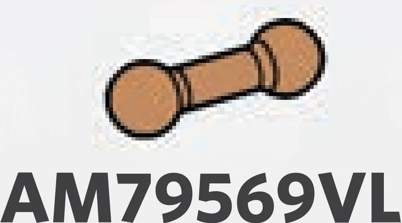Connector: ball joints connected by small bar in Brown, Light Nougat